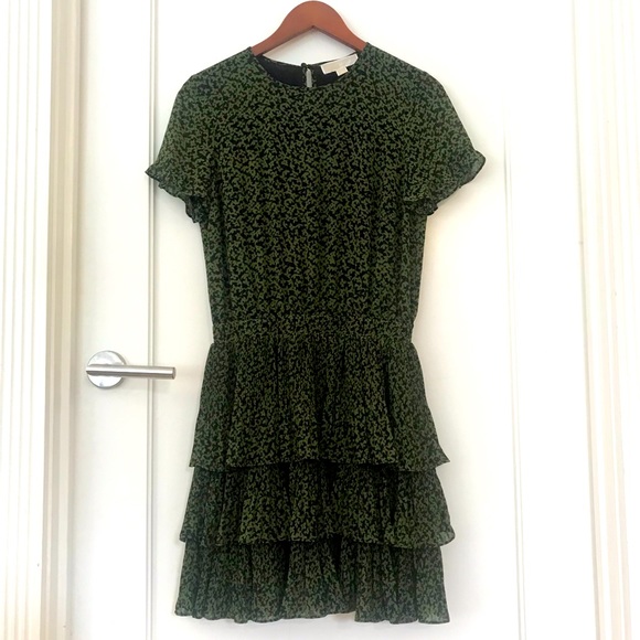 MICHAEL Michael Kors Dresses & Skirts - Michael by Michael Kors Green Floral Dress Size Small